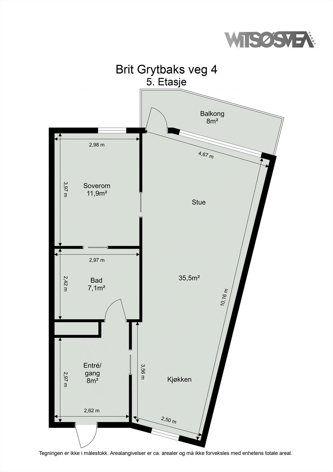 Ta en titt på planskissen og gjør deg kjent med romfordelingen! Galleribilde
