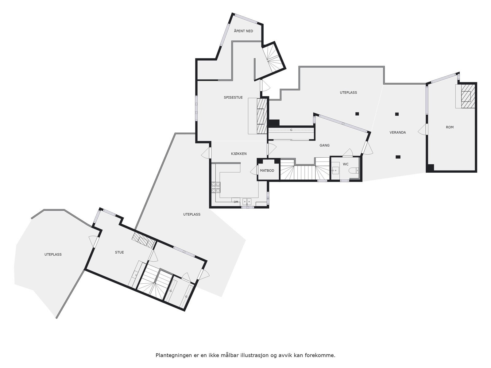 Plantegning 1.etasje Galleribilde