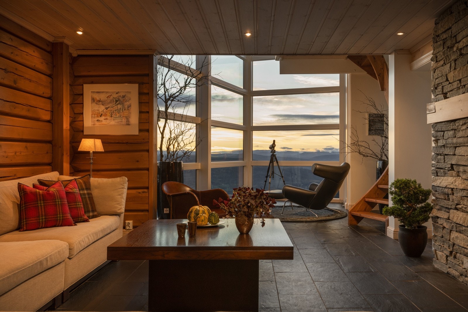 Vakkert skue fra sofakroken Galleribilde