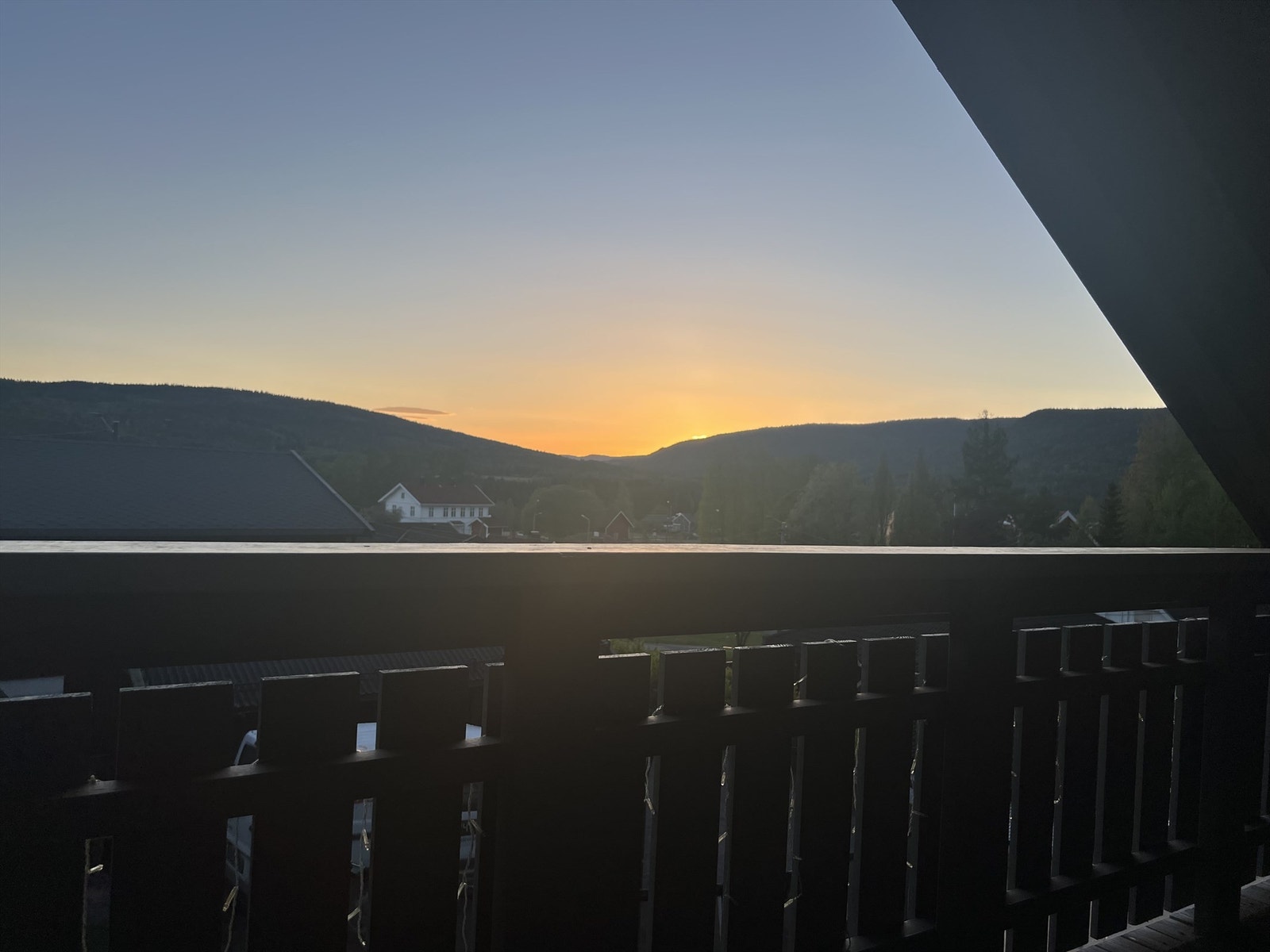 Stemningsbilde fra balkongen. Selgers private bilde. Galleribilde
