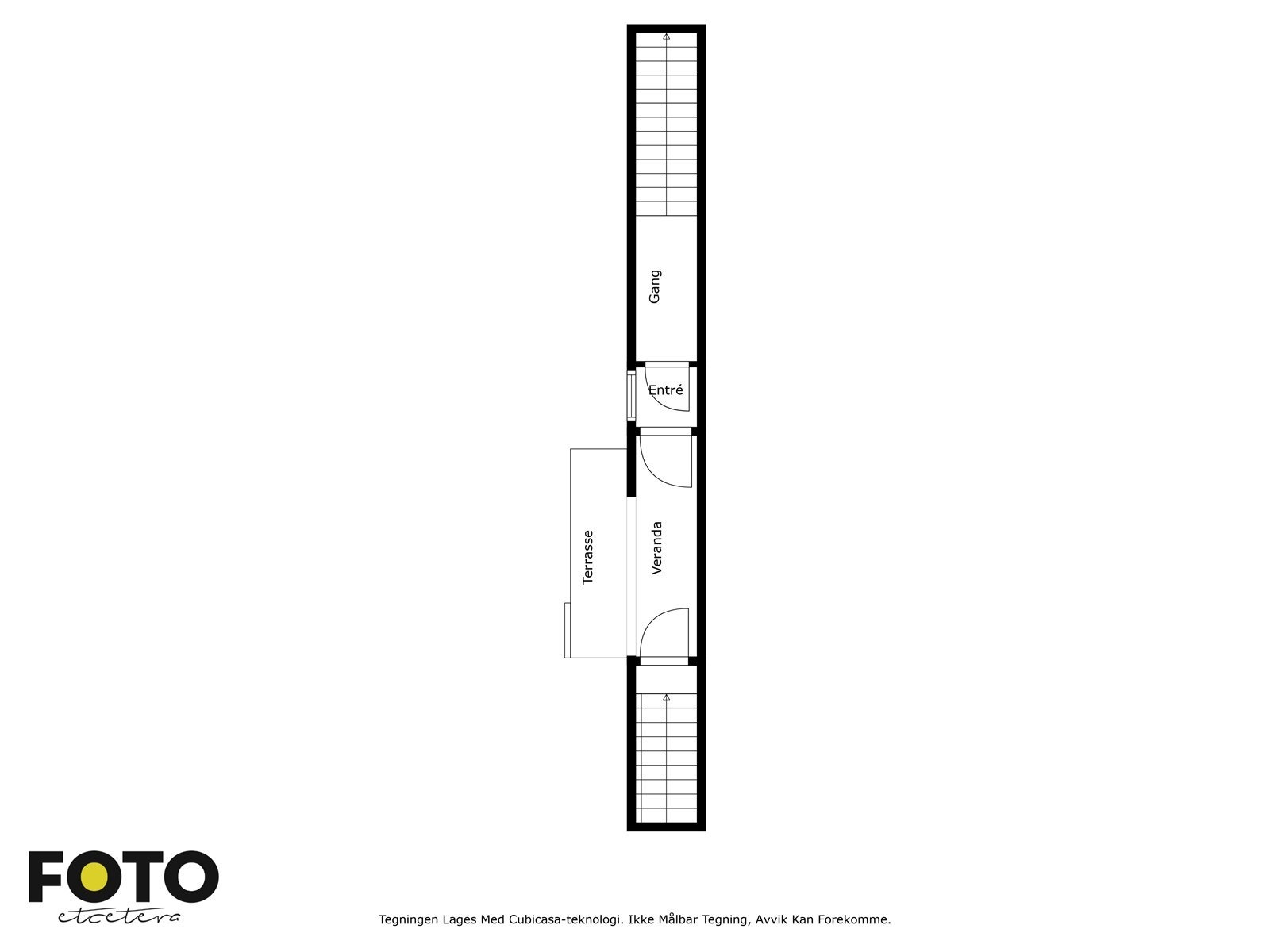 Veiledende planskisse 1. etasje (adomst til leilighetsplan og kjellerbod). Ikke målbar Galleribilde