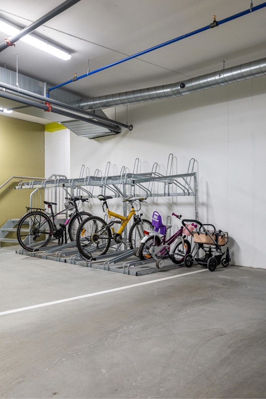 Sykkelparkering. Galleribilde