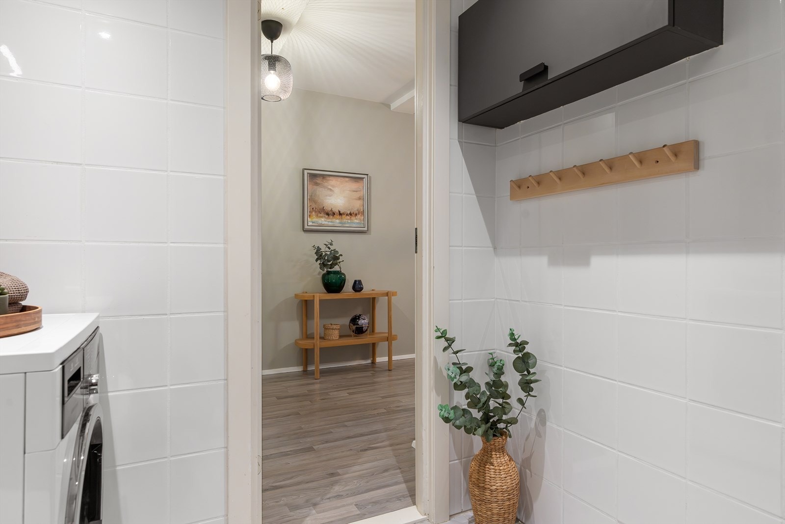 Det er også opplegg for vaskemaskin. Galleribilde