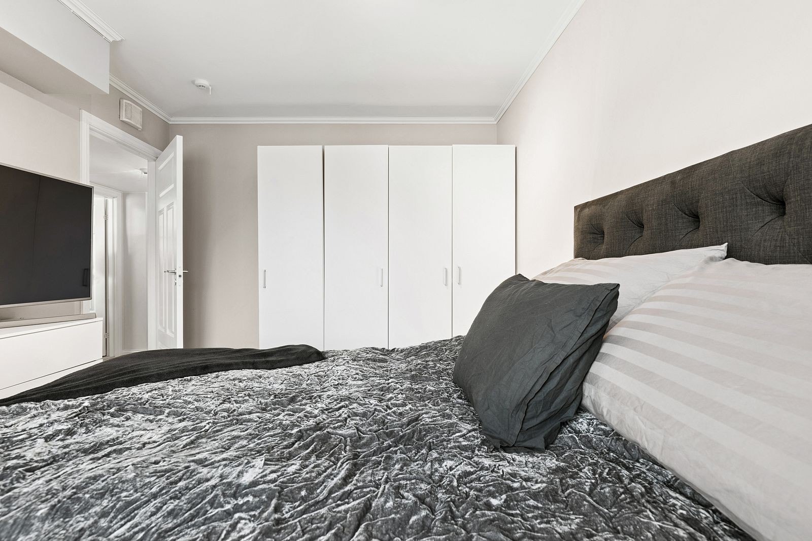 En tilluftsventil sikrer godt inneklima også på soverommet. Galleribilde