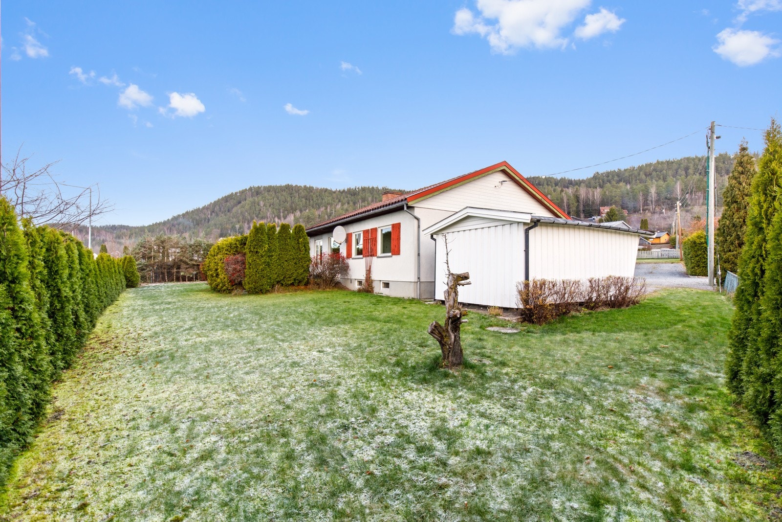 Koselig skjermet hage Galleribilde