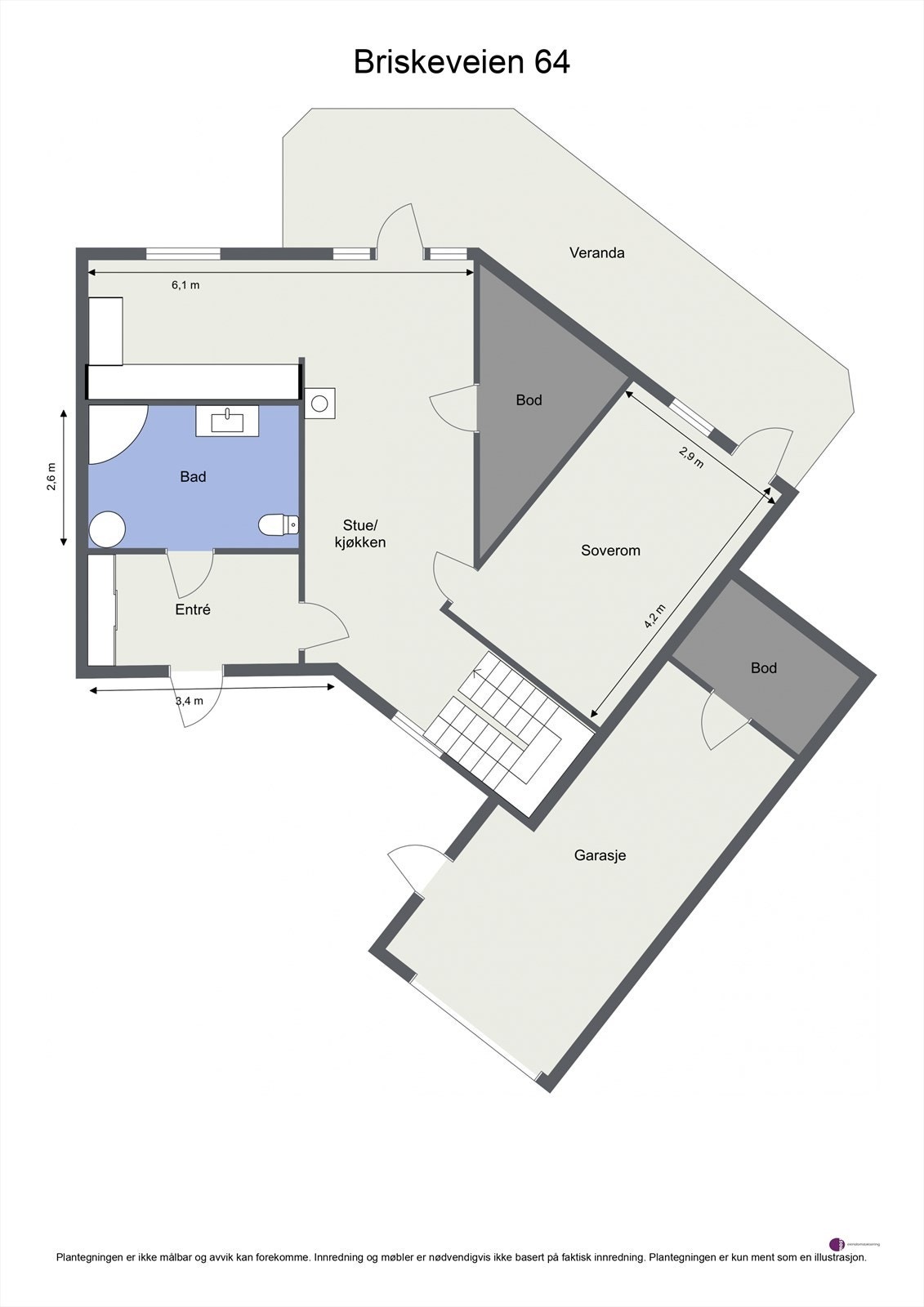 Plantegning - 1. etasje Galleribilde