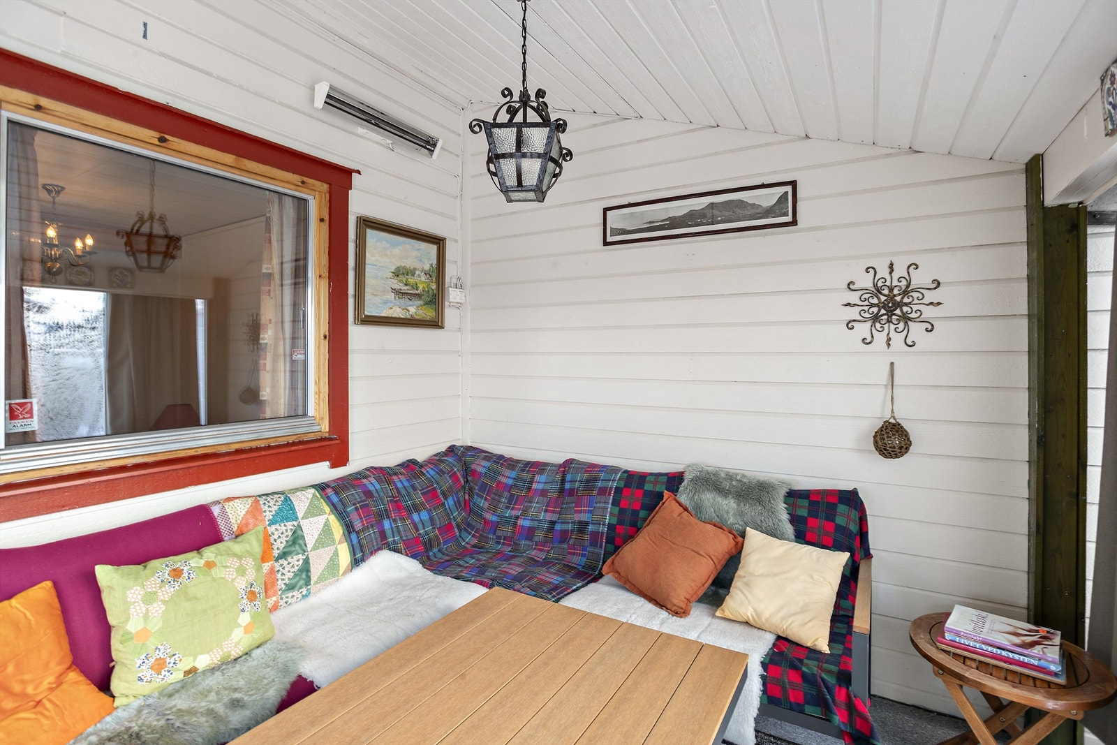 Vinterhagen er på ca. 9 kvm. Galleribilde