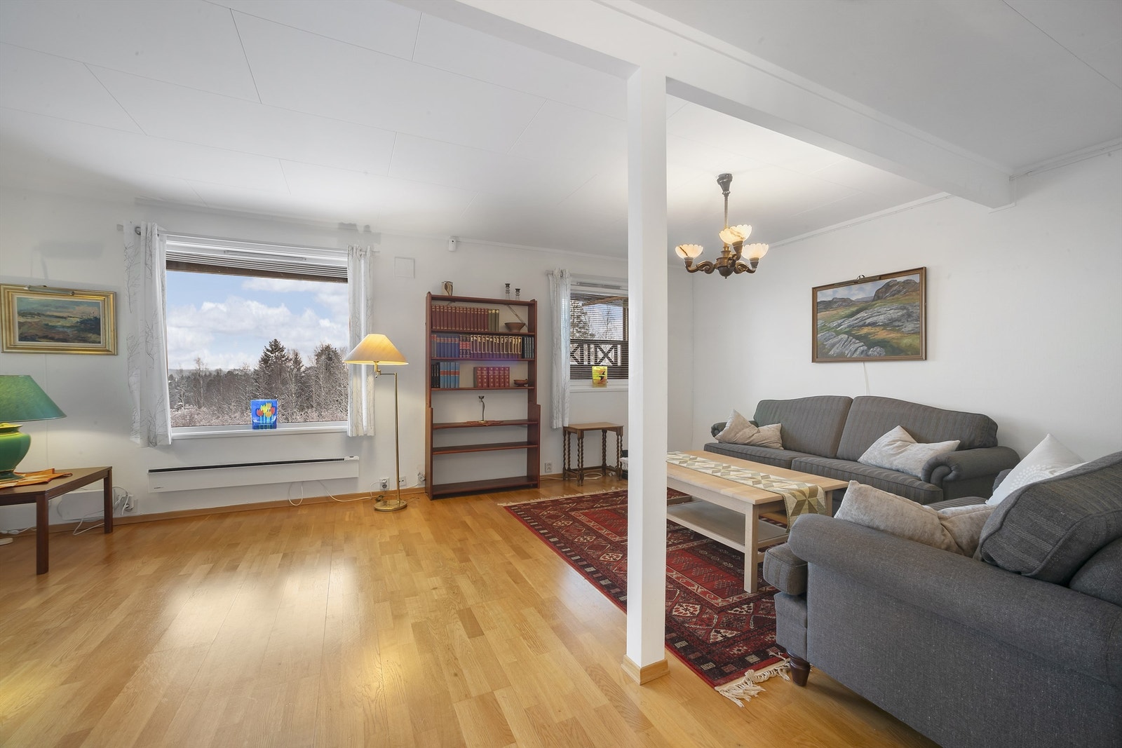 Deler av dagens kjellerstue var tidligere soverom og bod. Den del av kjellerstuen som tidligere var bod, er ikke godkjent til bruk for varig opphold Galleribilde