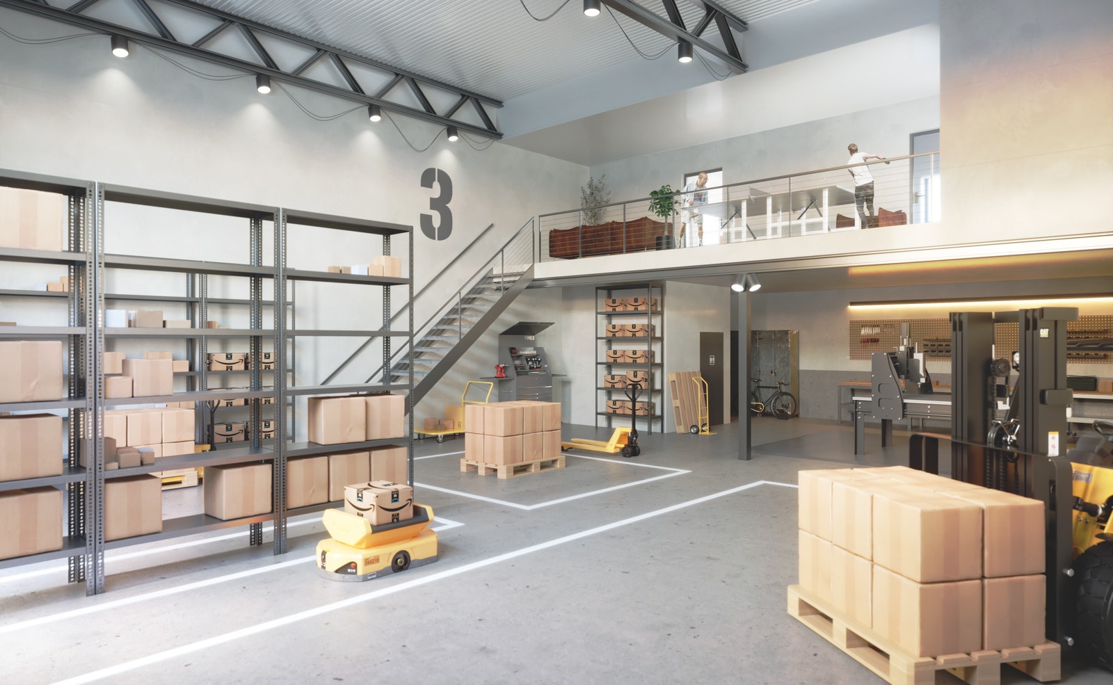 Illustrasjon av mulig innredning. Galleribilde