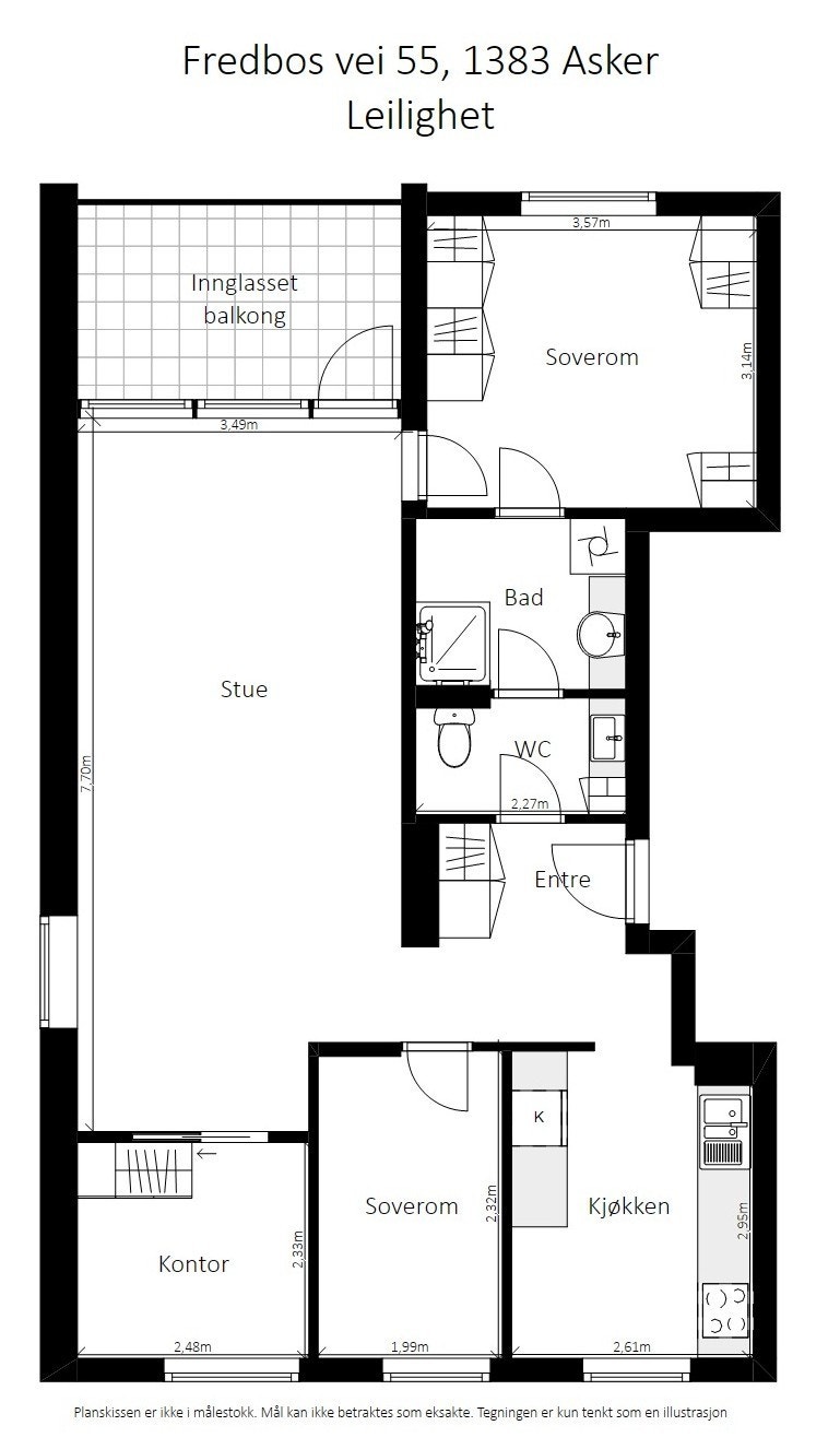 Plantegning. Galleribilde