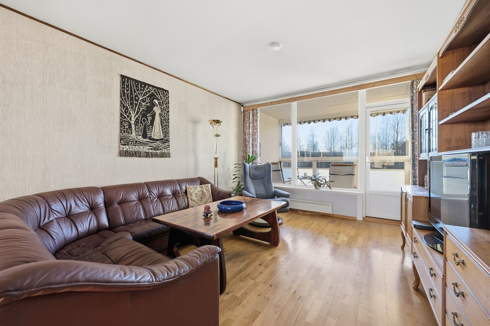 Fra stuen er det adkomst til balkongen. Galleribilde