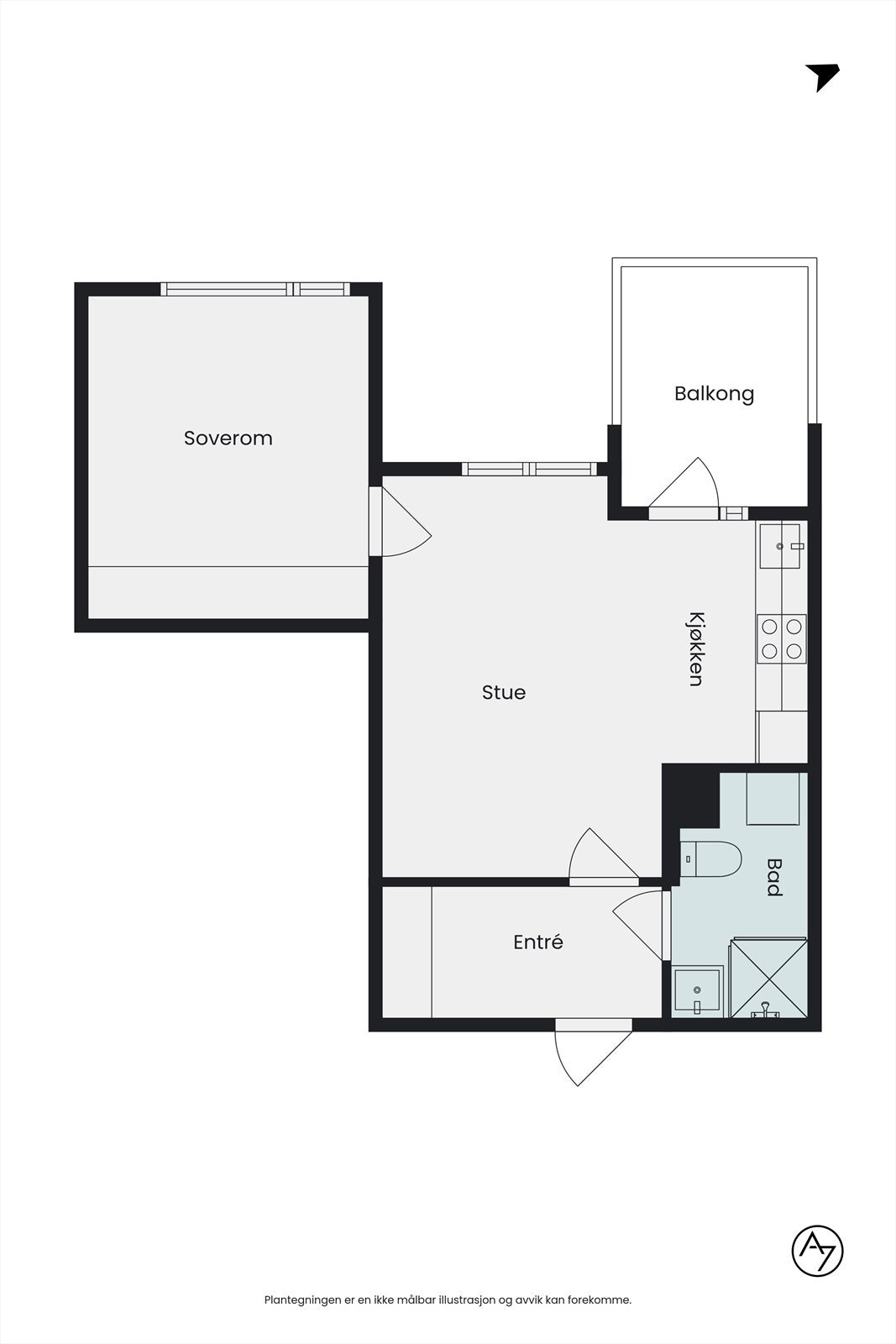 Plantegning Galleribilde