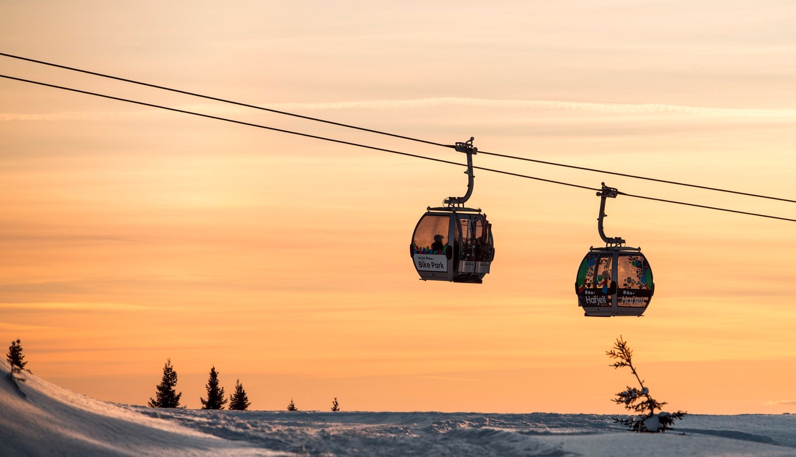 Hafjell skisenter har 19 skiheiser inkludert Gondolen. Galleribilde