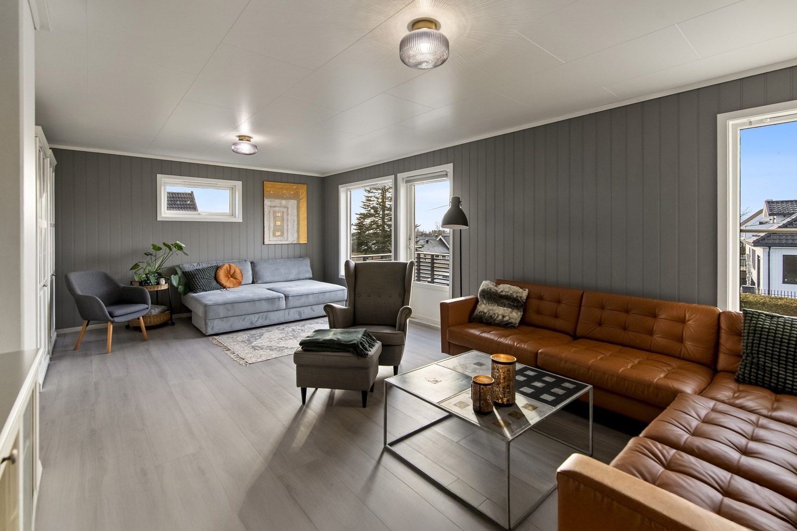 Stue i 2.etg. med utgang til balkong. Galleribilde