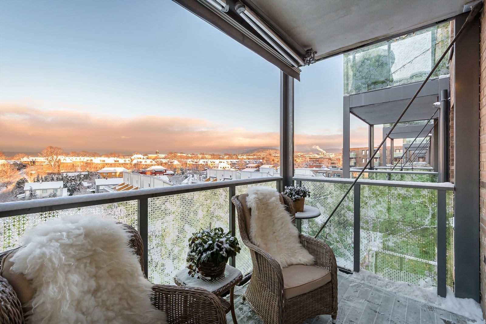 Nydelig utsikt mot byen. Galleribilde