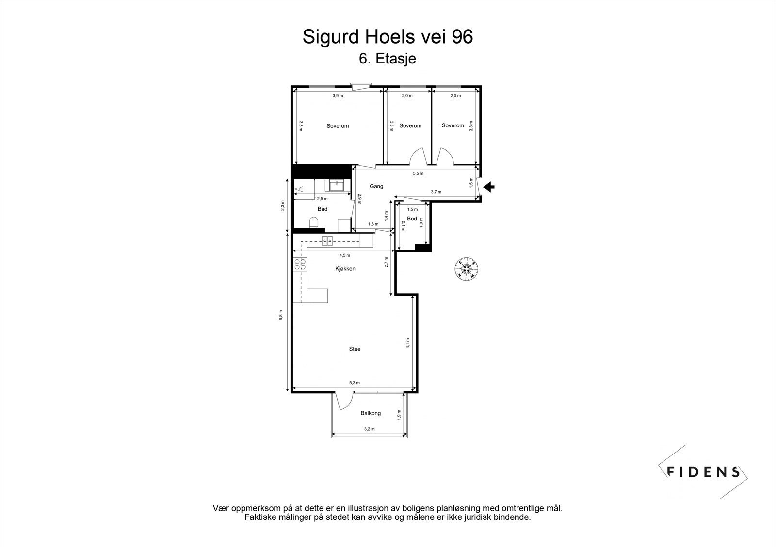 Plantegning Galleribilde