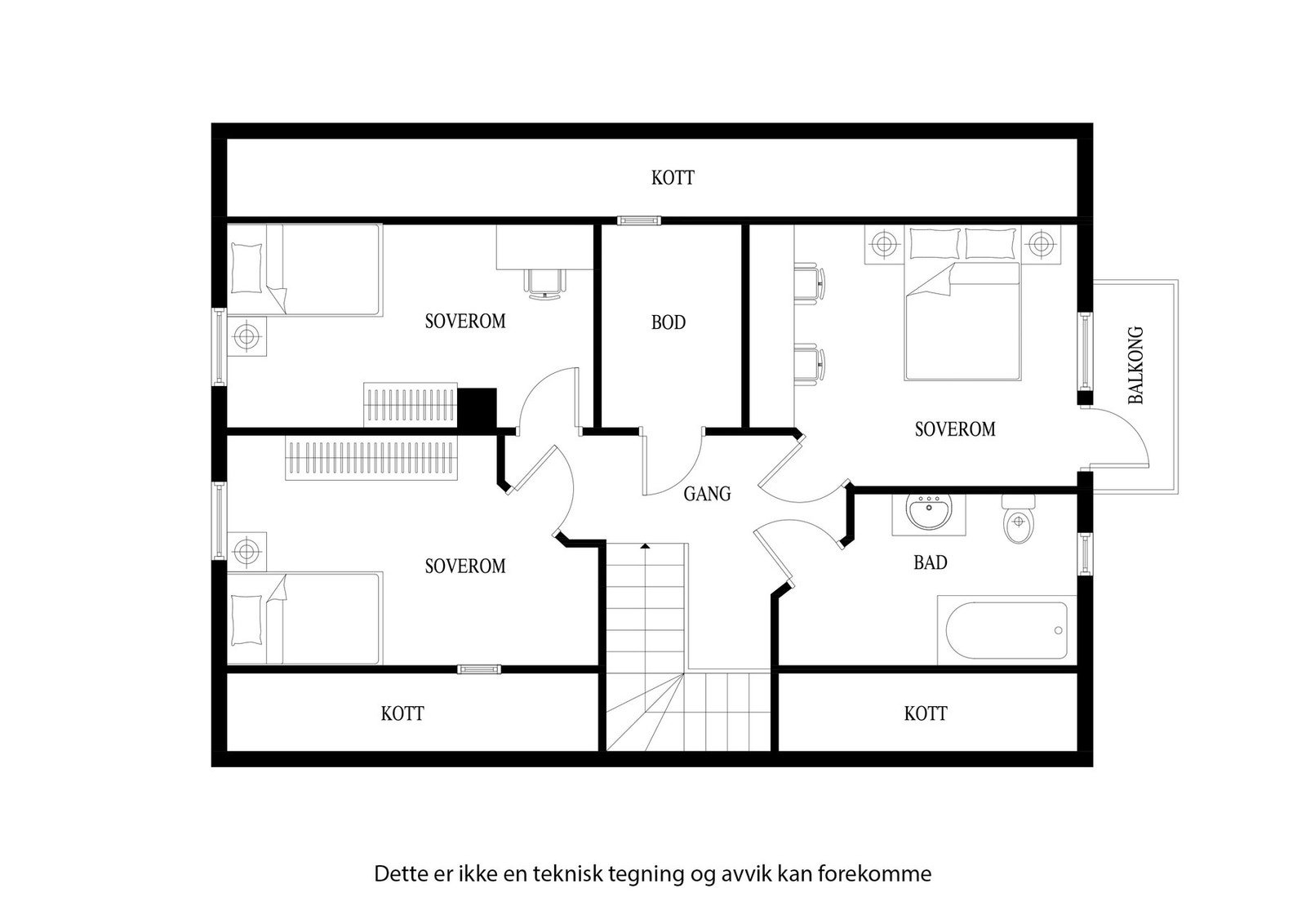 Plantegning 2. etasje Galleribilde