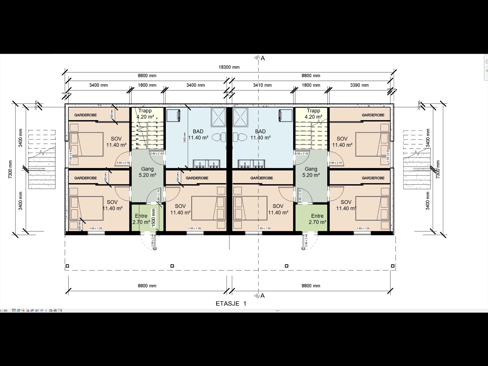 Plantegning underetasje Galleribilde