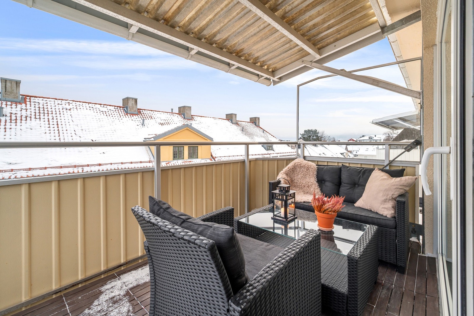 Arealet på balkongen er på hele 7 m². Galleribilde