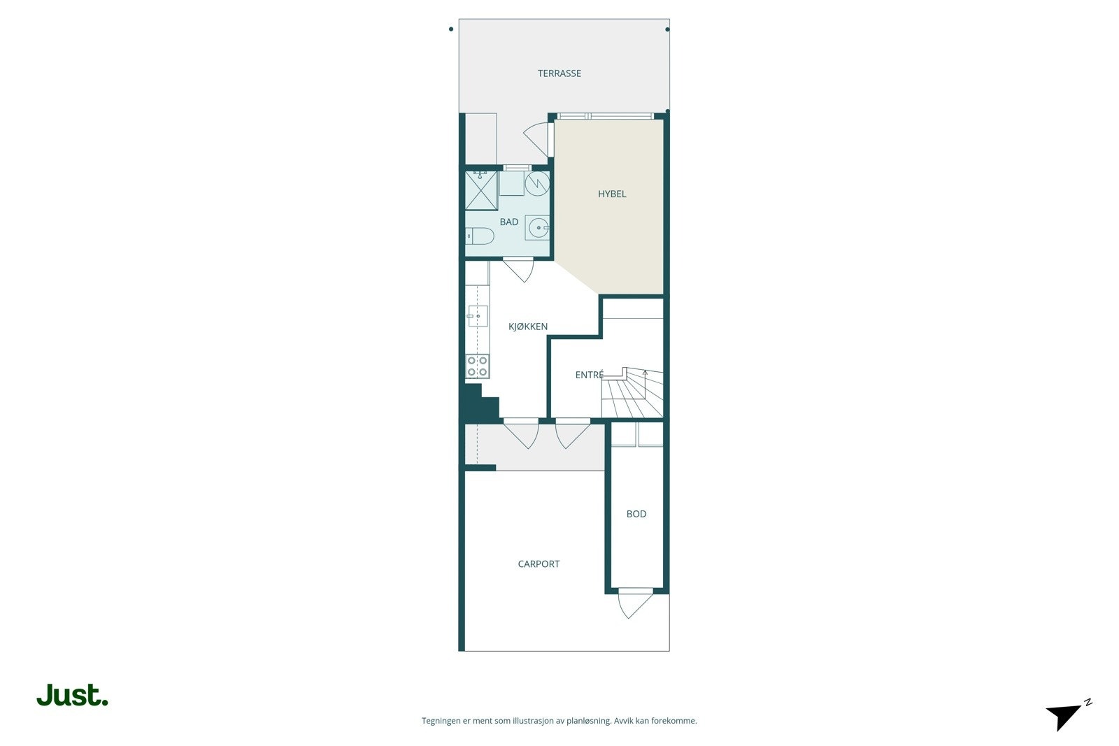 Planskisse 1.plan. Galleribilde