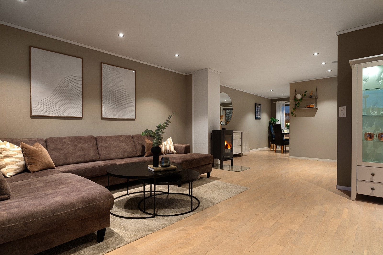 Boligen har gjennomført standard med delikate fargevalg. Galleribilde