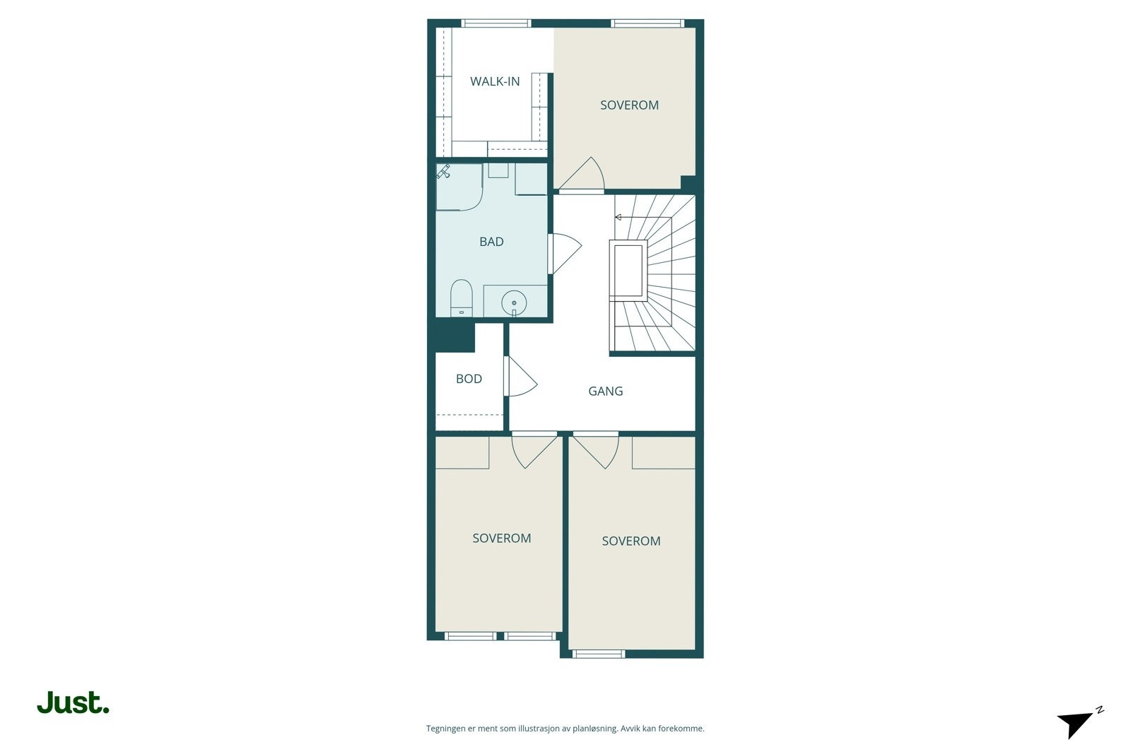 Planskisse 3.etasje Galleribilde