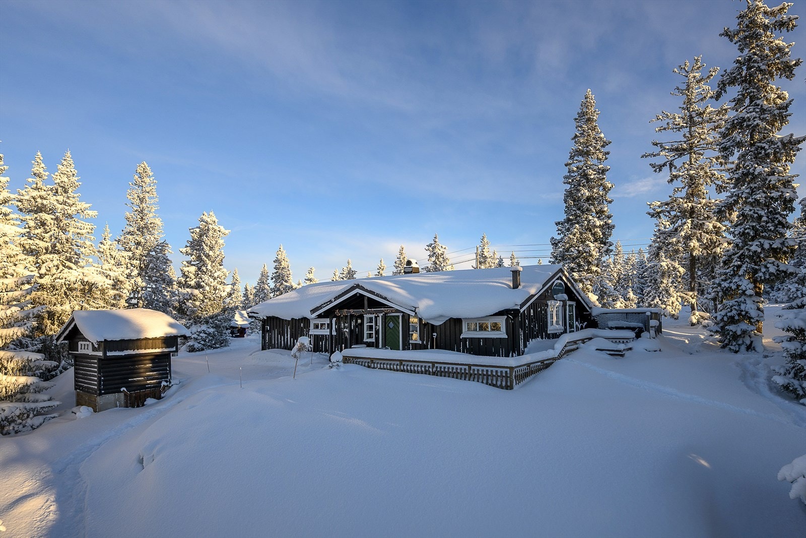 Velkommen til Rømåsen 575! Trivelig hytte i svært populære og attraktive omgivelser på Rømåsen. Foto: Lars Marius Bækkevold. Galleribilde