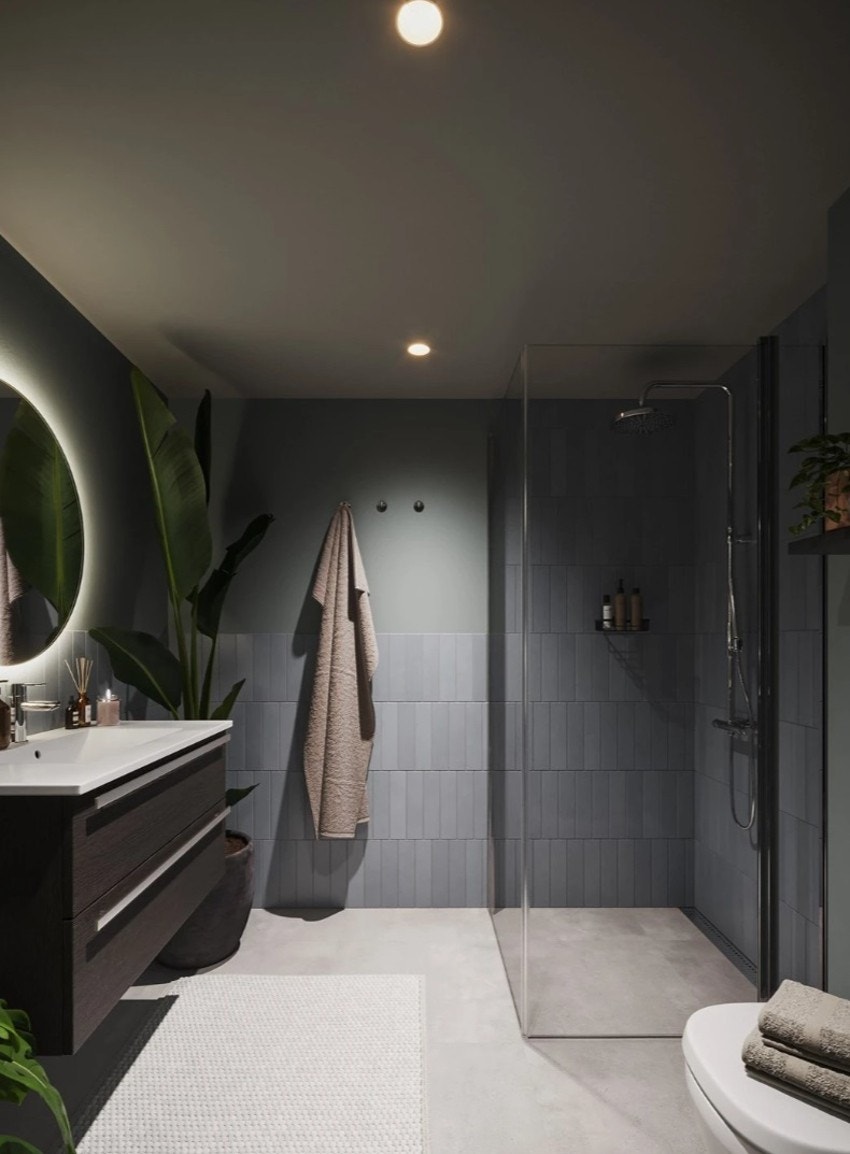 Generell illustrasjon av baderom. Planløsning vil avvike. Se valgt leveranse i prospekt. Galleribilde