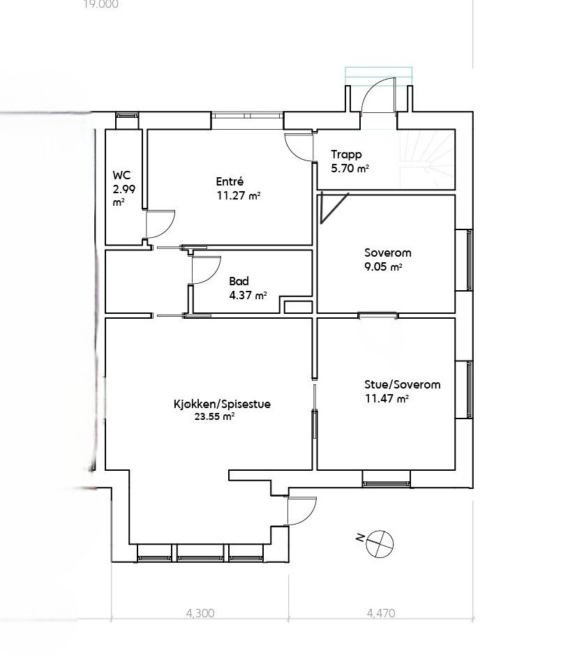 plan 1. et Galleribilde