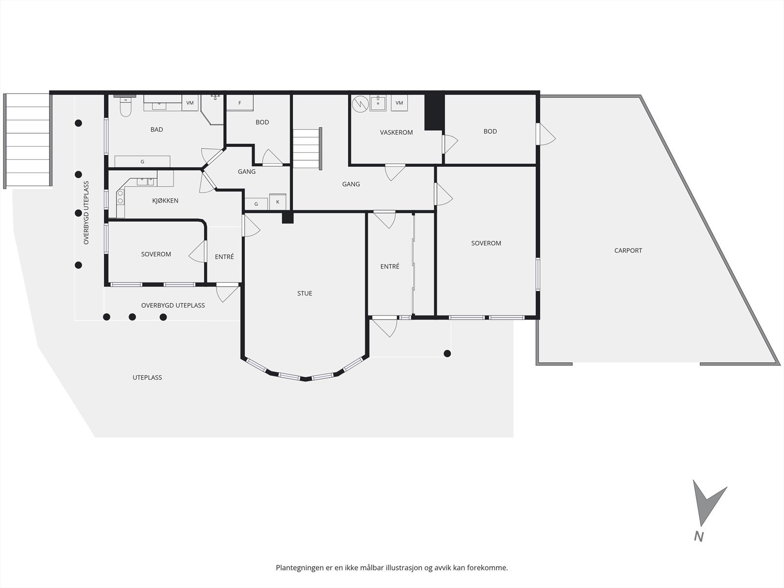 Planskisse | 1. Etasje | Storrinden 131 Galleribilde