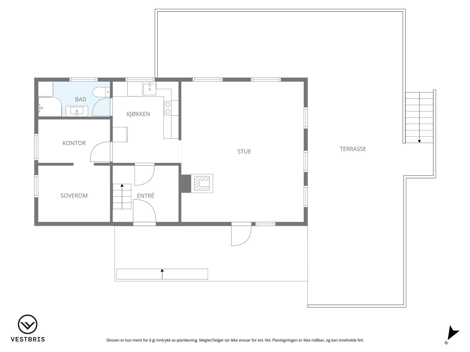 Plantegning - Hovedetasjen Galleribilde