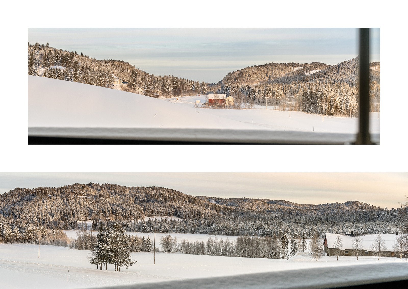 Fra verandaen har man en fortreffelig utsikt over bl.a. Målsjøen. Galleribilde