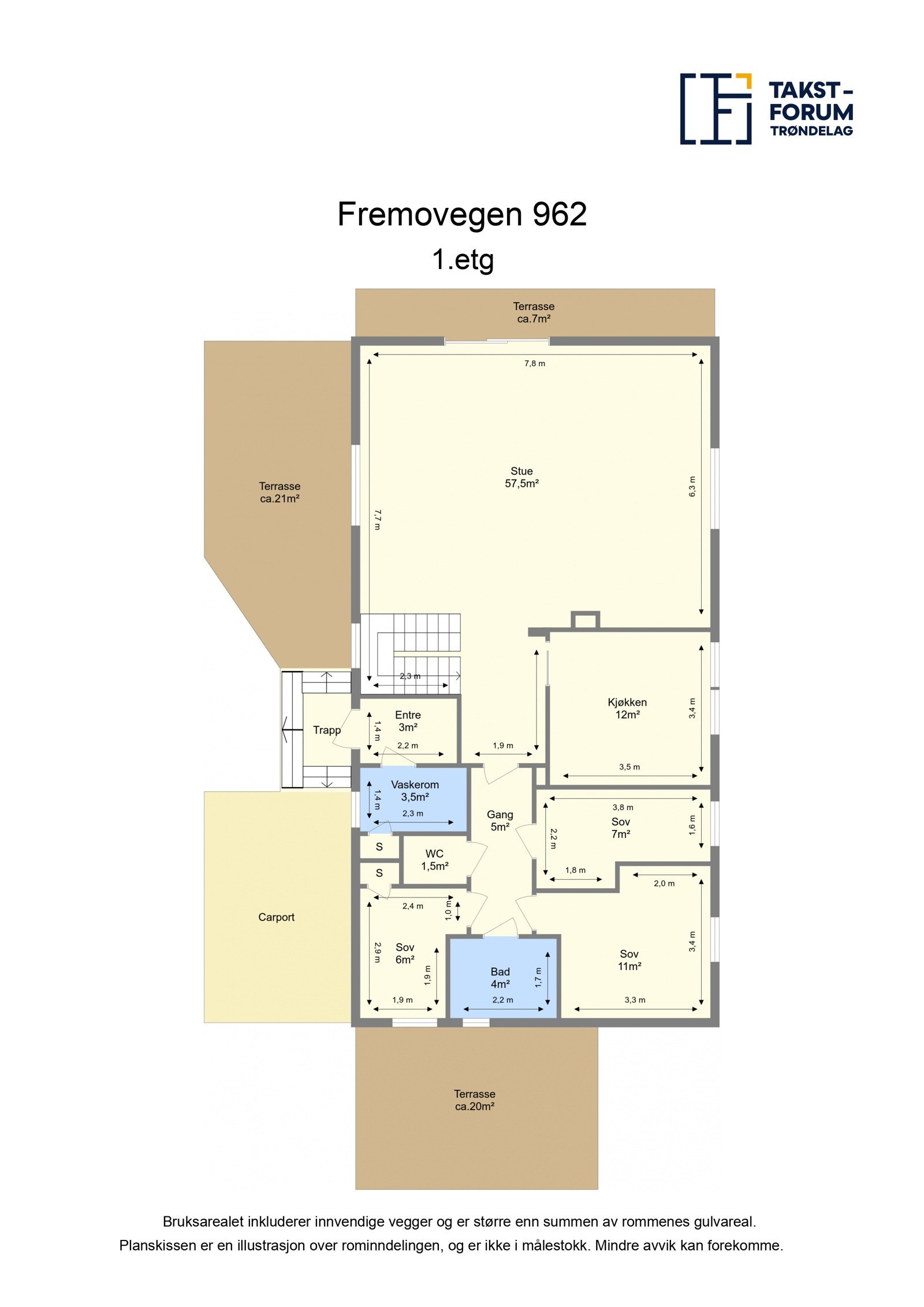 Planskisse - 1. etasje Galleribilde