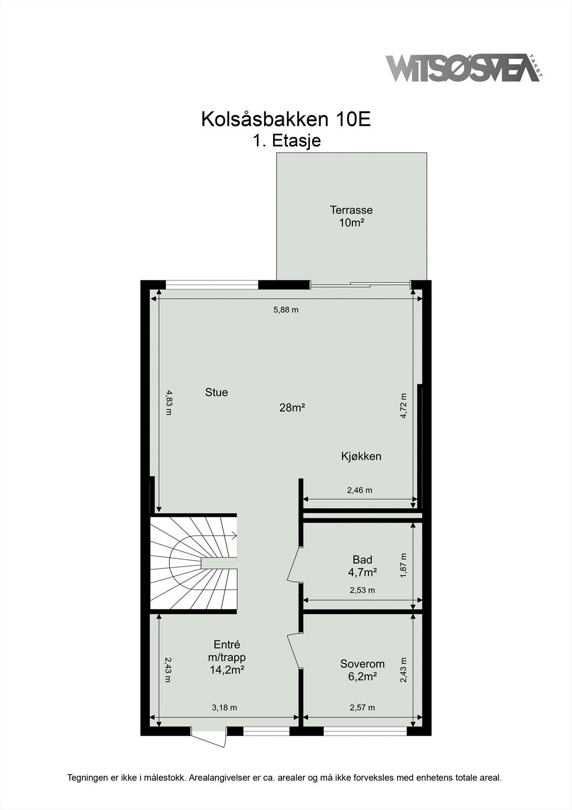 Planskisse 1. etasje Galleribilde