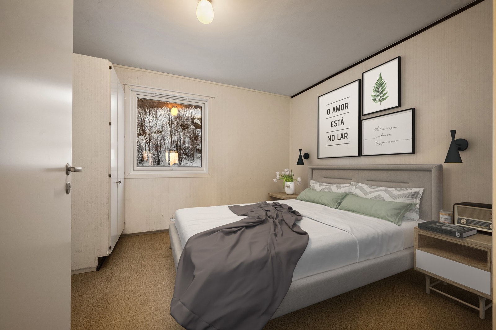 Soverom 2 - med digital møbelring Galleribilde