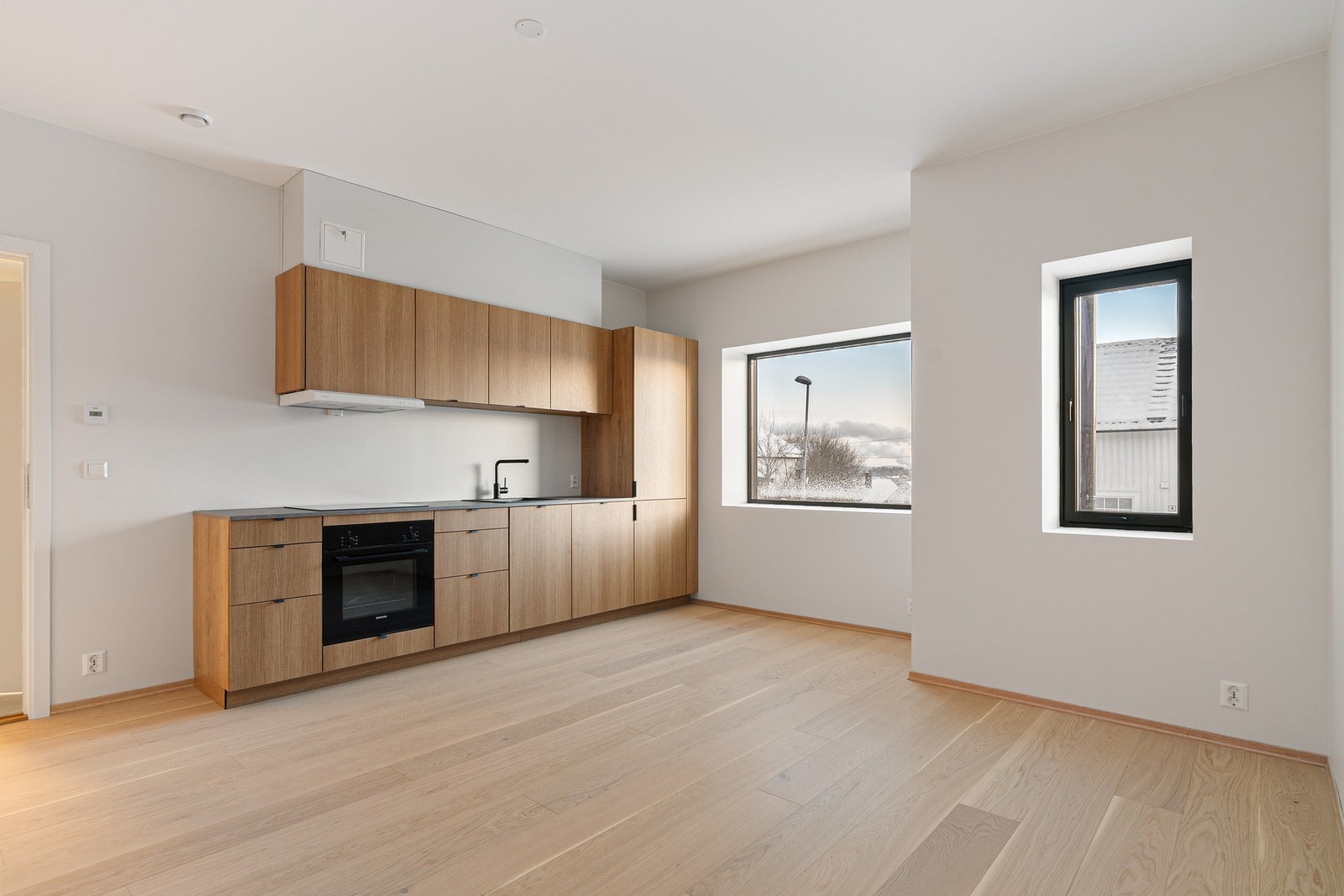 Stue/kjøkkenarealet er på 22 kvm. Galleribilde