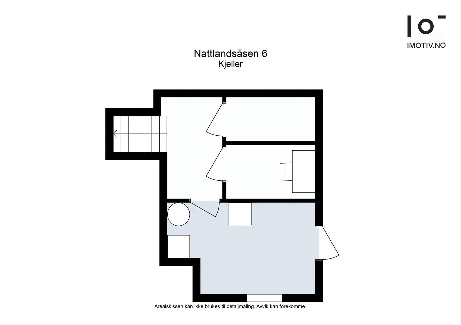 - Plantegning U. etasje (hele underetasjen er opprinnelig byggemeldt som bodareal, og er ikke godkjent for varig opphold, jf. byggetegninger) - Galleribilde