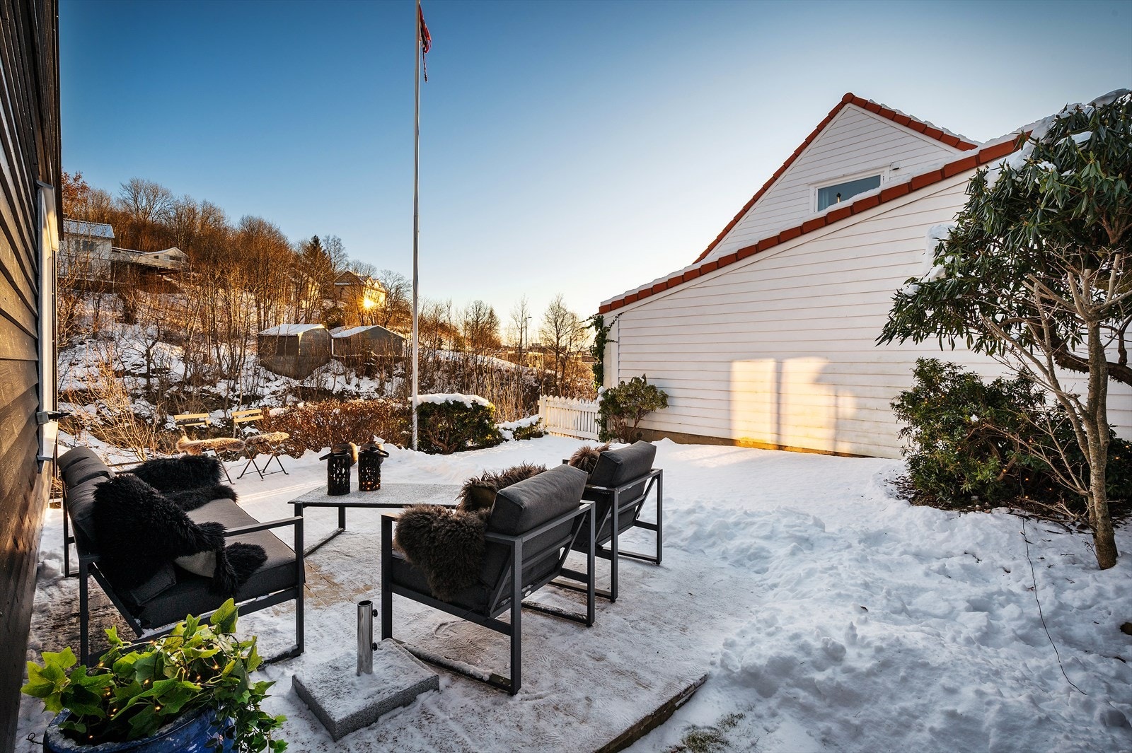 - Herlig terrasse på 20,3 m² - Galleribilde