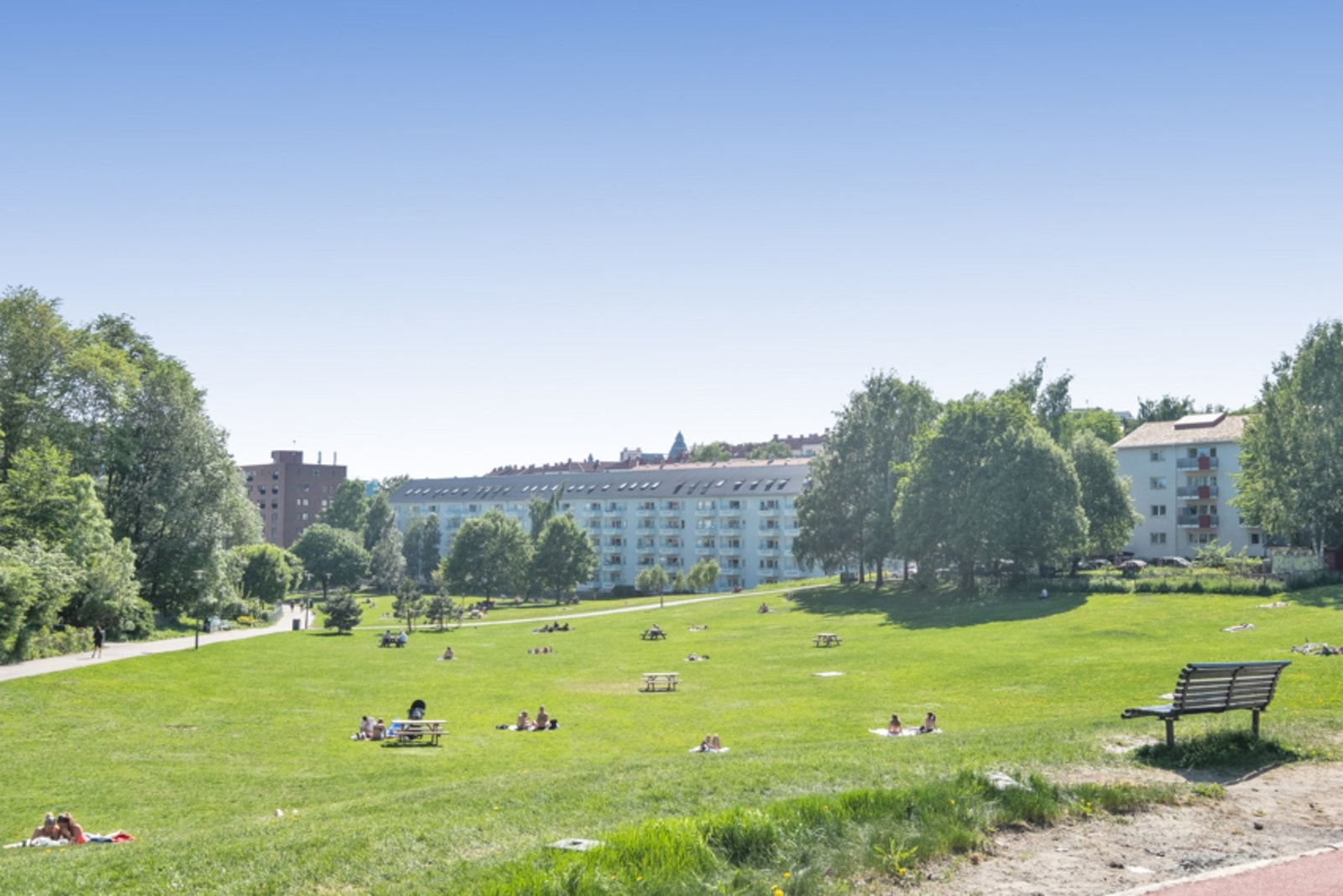 Her bor du med Ilaparken som nærmeste nabo. Galleribilde