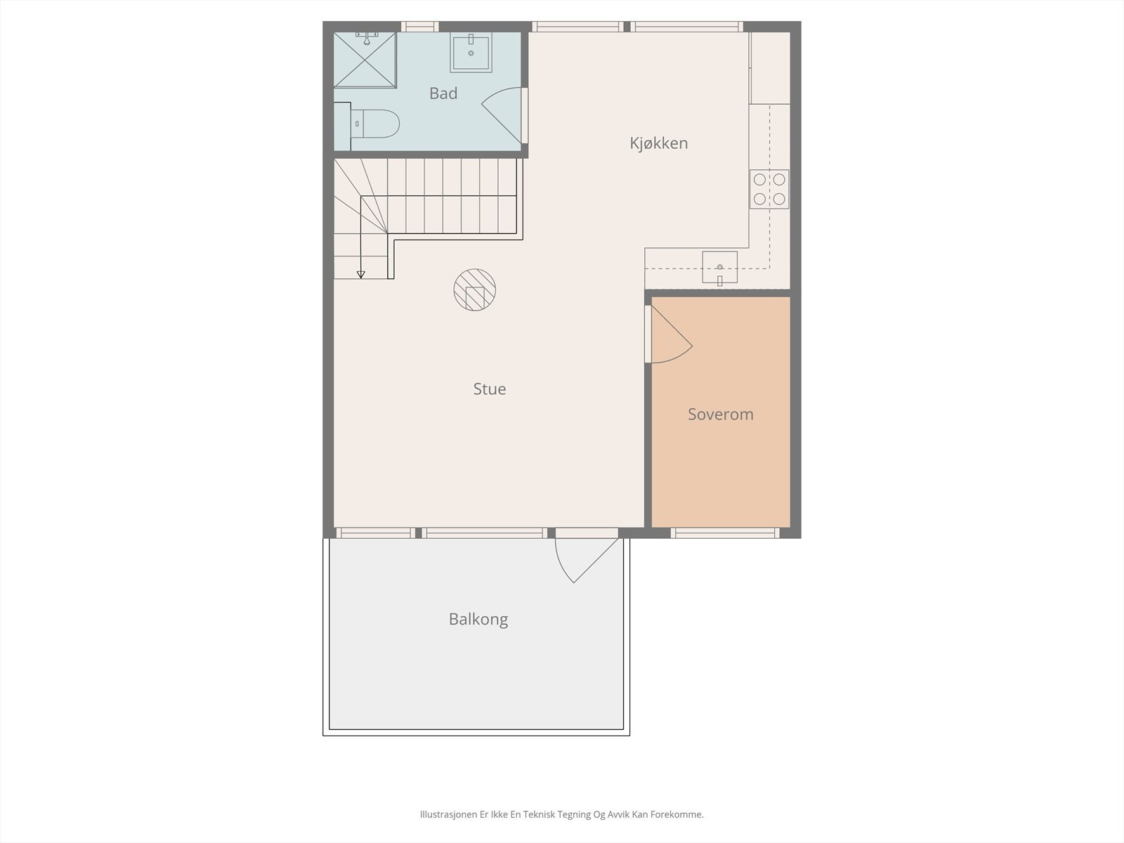 Plantegning overetasje. Galleribilde