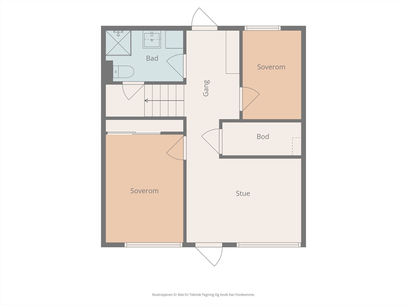 Plantegning underetasje. Galleribilde