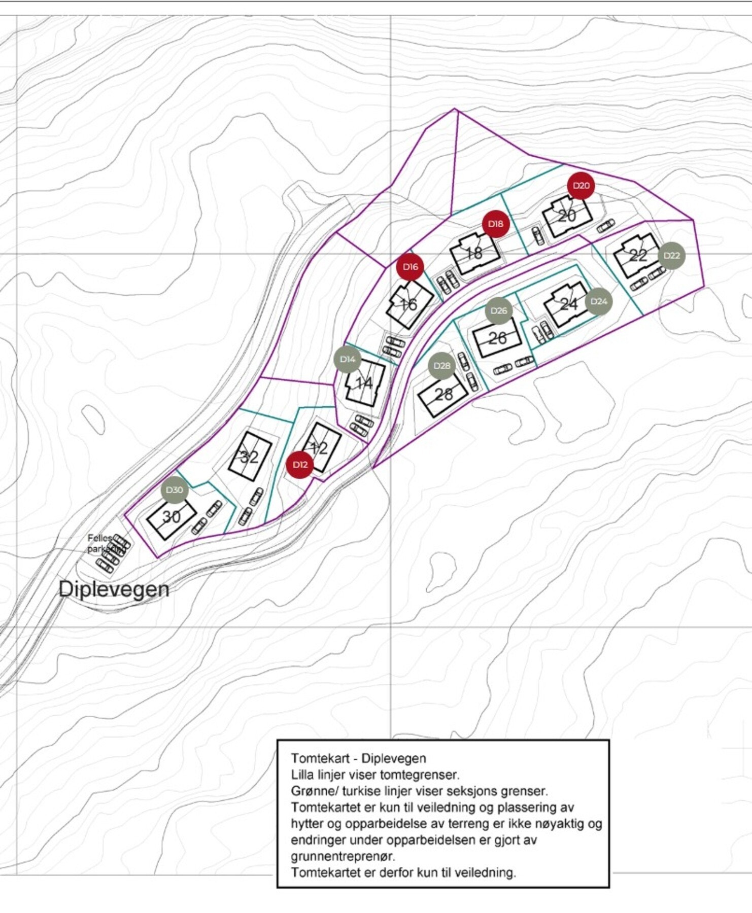 Situasjonskart tomteområde Galleribilde