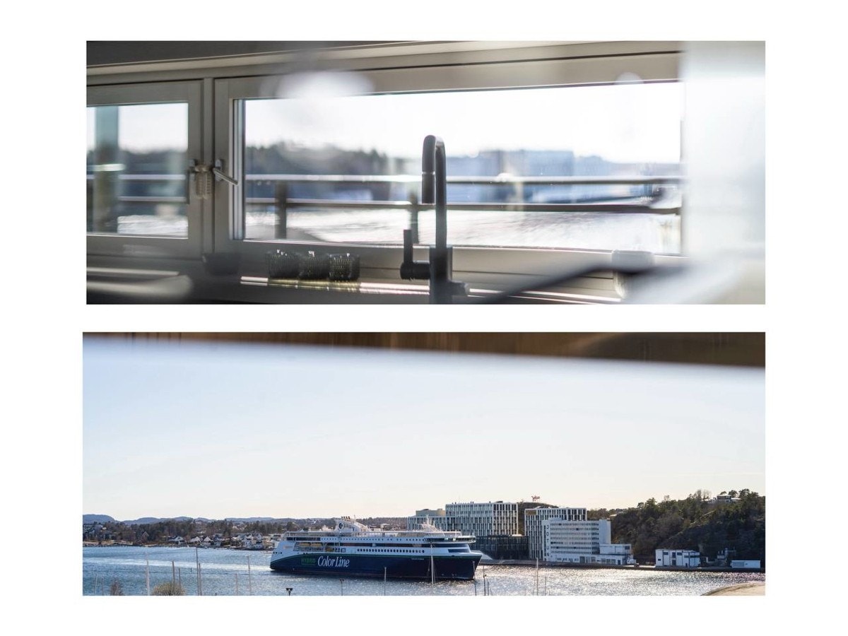 Fantastisk utsikt fra kjøkkenvinduet Galleribilde