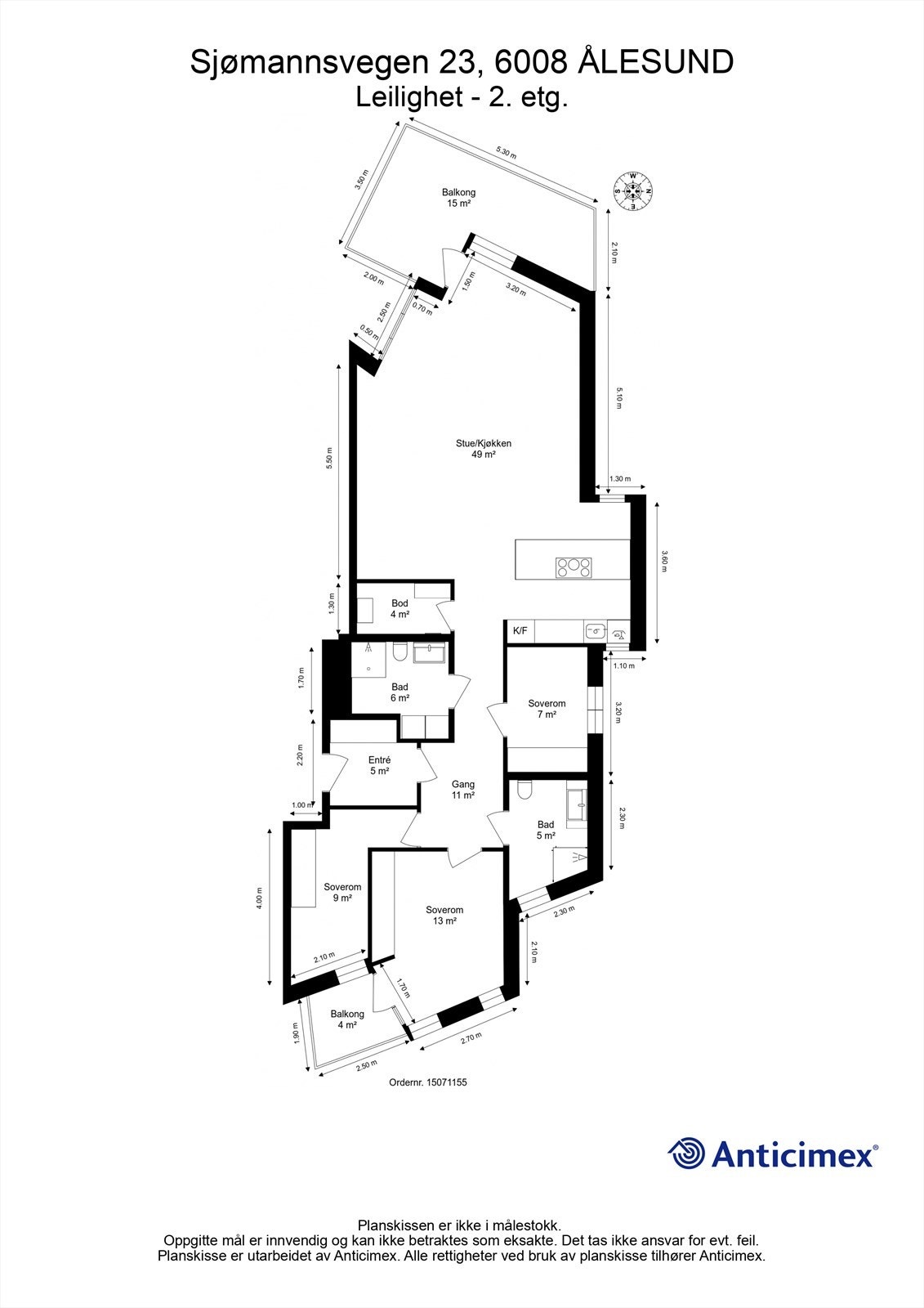 Plantegning Galleribilde