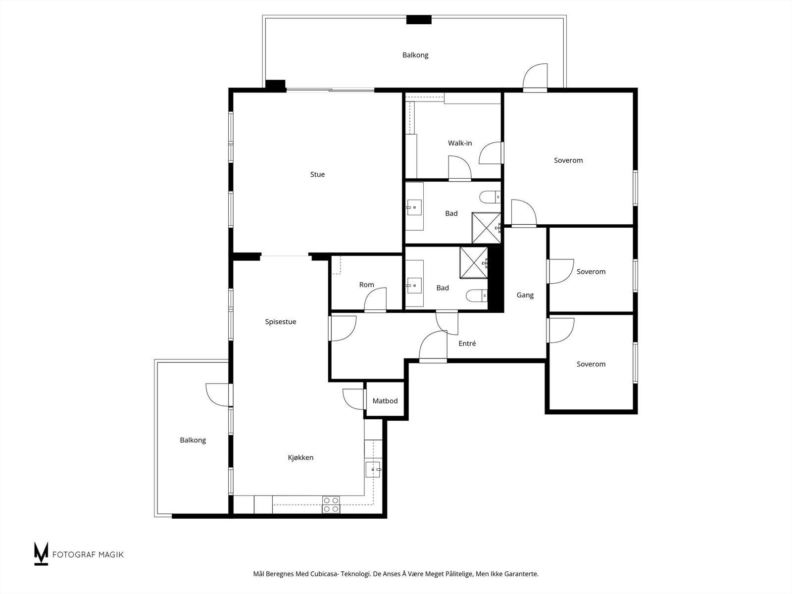 Plantegning 8.etasje Galleribilde