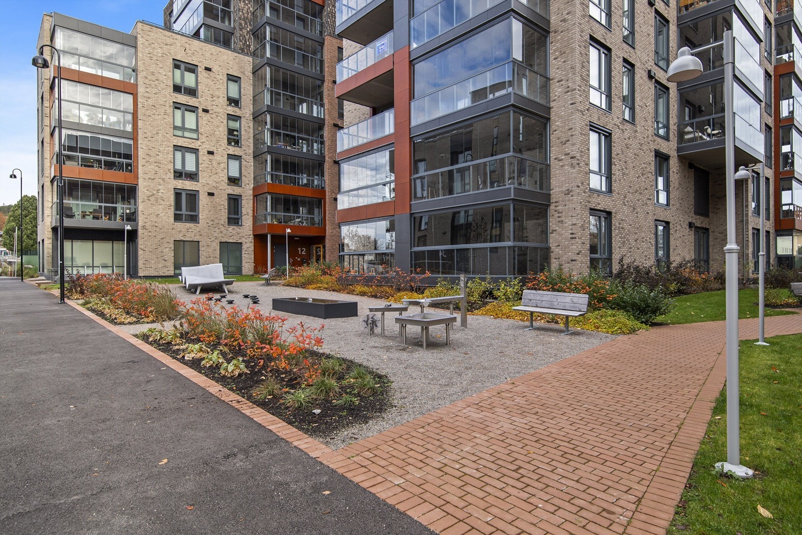 Eiertomt på 644 kvm som tilhører borettslaget. Galleribilde