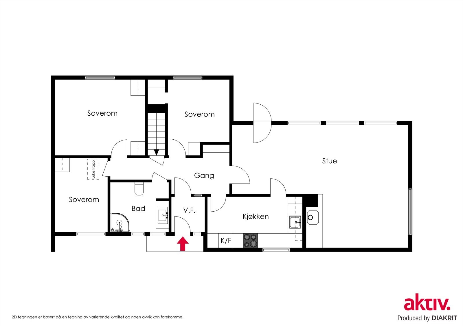 Plantegning 1.etasje Galleribilde