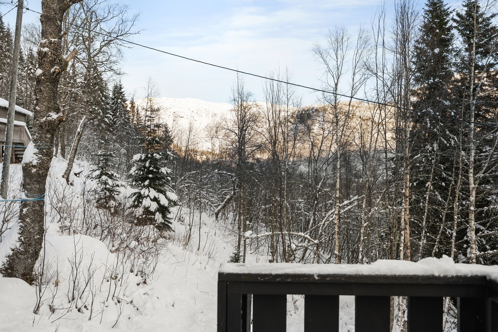 Tomten oppleves som svært privat og tilbaketrukket, med naturen tett på og god avstand til omkringliggende bebyggelse. Dette gir en sjelden følelse av ro og skjerming. Galleribilde
