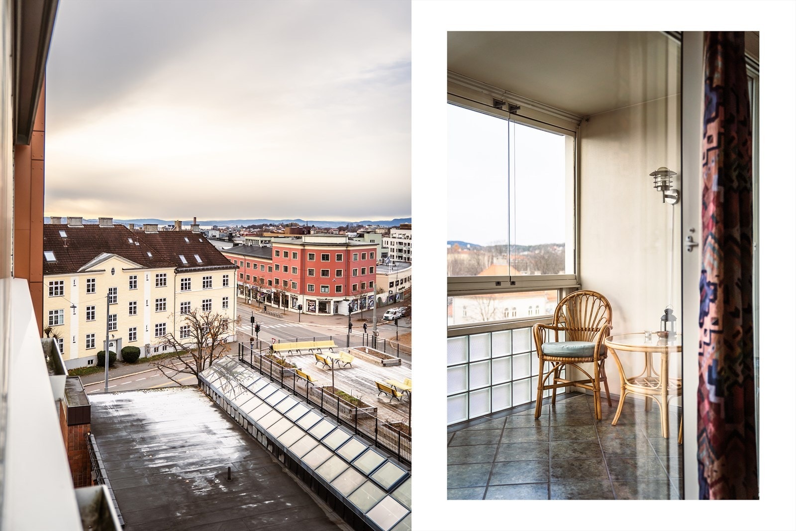 Leiligheten ligger flott til med utsikt ut over Oslo. Balkongen veder mot vest. Galleribilde