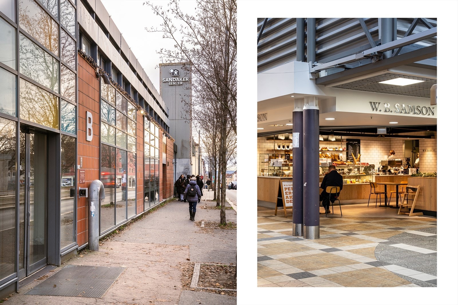 Sandaker Senter i umiddelbar nærhet. Her finner du blant annet dagligvare, blomsterforhandler, apotek og diverse butikker, Galleribilde